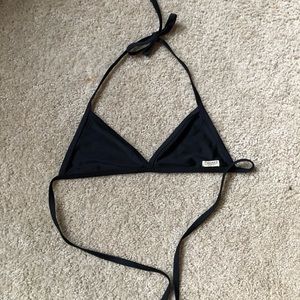 Black triangle bikini top
